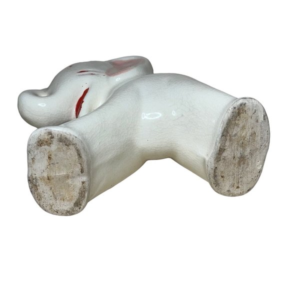 Vintage Ceramic Elephant Planter White 1940's - Picture 9 of 9